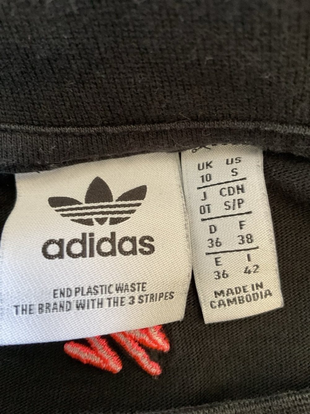 Adidas Cropped Graphic Tee Black Trefoil Logo Y2K Streetwear S - Picture 5 of 7